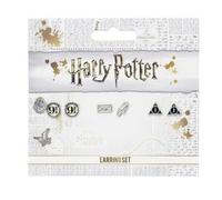 Boucles D'oreilles Harry Potter - Set 3 Paires Platform 9 3/4, Letter, Deathly Hallows
