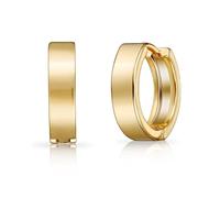Boucles d'Oreilles Huggie Plaqué Or