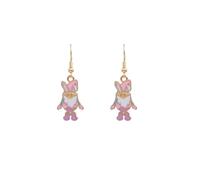 Boucles d'oreilles joyeuses de Pâques mignonnes lapin nain vieil homme boucles d'oreilles accessoires pour femme fille pour cadeau boucles d'oreilles pierre de naissance femme, 4.2cm, Métal