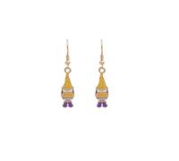 Boucles d'oreilles joyeuses de Pâques mignonnes lapin nain vieil homme boucles d'oreilles accessoires pour femme fille pour cadeau boucles d'oreilles pierre de naissance femme, 4.2cm, Métal