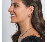 Boucles d'oreilles karia malachite