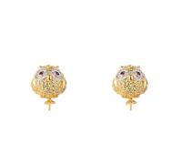 Boucles d'oreilles - Lancaster - JLA-EAR-OWL-6 - Métal - Gold - Dormeuse