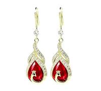 Boucles d'oreilles larmes pour femmes | Pendentif de charme scintillant vintage | Boucles d'oreilles pendantes | pour fête d'anniversaire, remise de diplôme, saison d'été, fête de mariage, gala formel