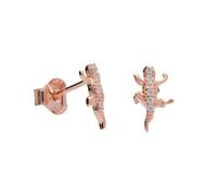 Boucles d'Oreilles - L'ATELIER D'AZUR - Salamandre Pavée - Argent 925 - Rose Gold - Zirconiums