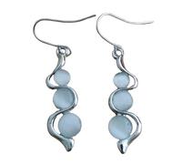 Boucles d'oreilles légères en forme d'œil de chat pour femme - En cristal artificiel - Pour la Saint-Valentin, un anniversaire ou une femme
