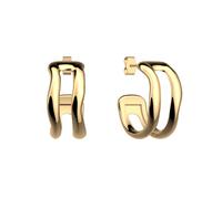 Boucles d'oreilles - LES GEORGETTES - Créoles Pure Organique - Dorées - 8mm - Personnalisables