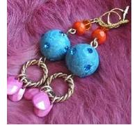 Boucles d'oreilles - LES TRESORS DE LILY - Funky World - Rouge - Pendant - Crochet