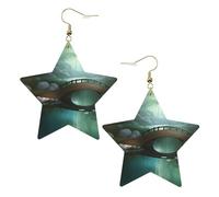 Boucles d'oreilles Little Bridge in the East en forme d'étoile pour femme, bijoux tendance et cadeaux de fête d'anniversaire pour la Saint-Valentin