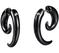 Boucles d'oreilles Lobo Halloween Cônes Drôle Boucles d'oreilles avec de fausses Boucles d'oreilles en corne noire Bijoux d'Halloween pour femmes/hommes 1 paire Nice