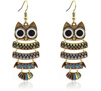 Boucles d'oreilles longues animaux Boucles d'oreilles pendantes chouettes charmantes Professionnel et mode