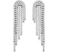 Boucles d'oreilles longues scintillantes avec cristaux Fashion LJ2766