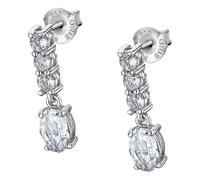 Boucles Doreilles Lotus Silver 925 En Argent Véritable Avec Cristaux De Zircone Jlp2011-4-1