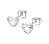 Boucles D'oreilles Lotus Silver Argent Coeur