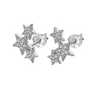 Boucles D'oreilles Lotus Silver Étoiles Oxydes