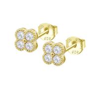 Boucles D'oreilles Lotus Silver Fleurs Argent Doré