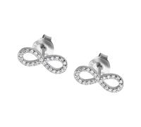 Boucles Doreilles Lotus Silver Infinity Avec Zircone Pour Femme, Argent 925 Jlp1253-4-1