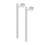 Boucles d'oreilles Lotus Silver pendantes oxydes