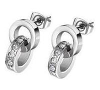 Boucles Doreilles Style Lotus Argent Ls1981-4/1 Boucles Doreilles Clous Femme Acier Inoxydable Jls1981-4-1