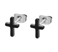 Boucles d'oreilles - Lotus Style - Men's earrings - Acier inoxydable - Couleur Blanc - Clou/Puce