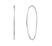 Boucles d'Oreilles - LOVA LOLA VAN DER KEEN - Créoles - Argent Massif 925 - 7,5 cm - Garantie 2 ans