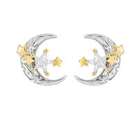 Boucles d'oreilles lune et étoile pour femme, boucles d'oreilles exquises en forme d'étoile et de lune, idéales pour offrir à la famille et aux amis
