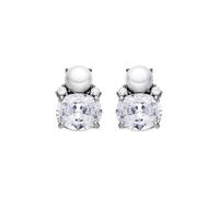 Boucles d'oreilles Luxenter en argent sterling 925 et zircone brillante finition rhodium - Ward