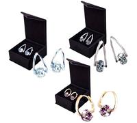Boucles d'oreilles MagneTherapy au germanium, boucles d'oreilles de magnétothérapie lymphatique, bouclesd'oreilles de drainage lymphatique, pour un usage quotidien (3 pièces)