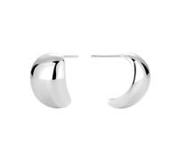 Boucles D'Oreilles Mariage, Boucles D'Oreilles pour Femme Argent Plaqué Argent Demi-Rond pour Mariage Bijoux