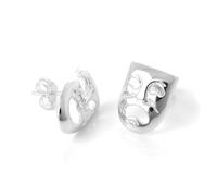 Boucles d'Oreilles Masques Tragédie et Comédie en Argent 925/1000