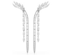 Boucles d'oreilles Mesmera, Tailles variées, Blanches, Métal rhodié OS