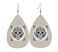 Boucles d'oreilles mexicaines en forme de tête de mort - Pour femme - Cadeau idéal pour la Saint-Valentin, les vacances, les voyages