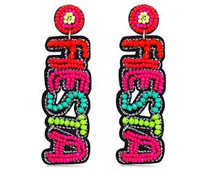 Boucles d'oreilles mexicaines pour femme, boucles d'oreilles Cinco de Mayo, boucles d'oreilles pendantes faites à la main Piñata Chili Sombrero Boucles d'oreilles pendantes Mexico Fiesta Party