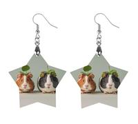 Boucles d'oreilles mignonnes en bois de Guinée pour femme, bijoux vintage élégants en bois, boucles d'oreilles légères pour mariage, fête, cadeau de bijoux au quotidien, Love, Bois, Bois.