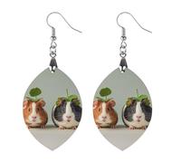 Boucles d'oreilles mignonnes en bois de Guinée pour femme, bijoux vintage élégants en bois, boucles d'oreilles légères pour mariage, fête, cadeau de bijoux au quotidien, Circular, Bois, Bois.