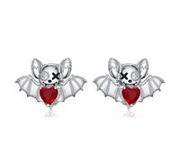 Boucles d'oreilles mignonnes en forme d'animal pour homme et femme en argent sterling hypoallergénique - Cadeau d'anniversaire pour adolescents, filles et garçons, Argent