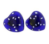 Boucles d'oreilles Millefiori Coeur - Nuit Étoilée