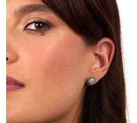 Boucles d'oreilles minimalistes avec cristaux T-Logo TJAXC119