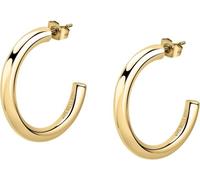 Boucles d'oreilles minimalistes dorées Cercles Créole SAUP11