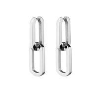 Boucles d'oreilles minimalistes en acier 2en1 Essentials JEDHS-J586