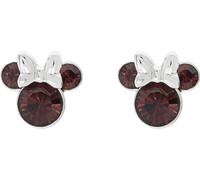 Disney Minnie EF00469SSEPL.PH - Boucles d'Oreille Femme - Plaqué Argent - Pierre de naissance du mois de septembre, taille unique, Laiton, Pas de gemme