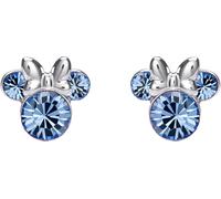 Disney Minnie EF00469SDECL.PH - Boucles d'oreille Femme - Plaqué Argent - Pierre de Naissance du Mois de décembre, Taille Unique, Laiton, sans Pierre précieuse