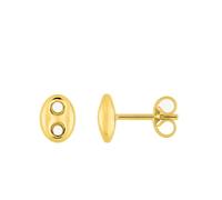 Boucles d'oreilles mixte - Or 18 Carats - Grain de café