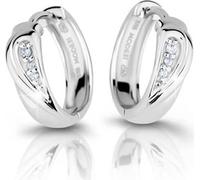Boucles d'oreilles mode en argent avec zircon M26027