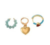 Boucles d'oreilles modernes à clip pour oreilles non percées - Bijou d'oreille élégant - Texture en alliage - Pour femmes jeunes et tendance - Bijoux à porter au quotidien