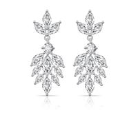 Boucles d'oreilles modernes à tige avec détails en oxyde de zirconium - Texture cuivre pour un look sophistiqué, taille unique, Comme décrit, Comme décrit.