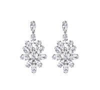 Boucles D'oreilles Modernes Avec Des Boucles D'oreilles En Zircone En Zircone Cubique