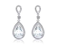 Boucles d'oreilles modernes avec détails en oxyde de zirconium - Texture cuivre pour un look sophistiqué, taille unique, Comme décrit, Comme décrit.