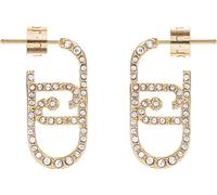 Boucles d'oreilles modernes dorées avec zirconium Fashion LJ2069