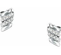 Boucles d'oreilles modernes en acier avec cristaux Torchon SAWZ12