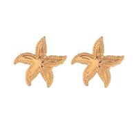 Boucles d'oreilles modernes en forme d'étoile avec clip d'oreille - Bijou élégant pour femme - Convient pour les jeunes femmes tendance - Soleil lune fleur, F, Comme décrit, Comme décrit.